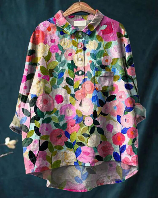 Lila – Blusa con estampado floral