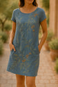 Ranya™ | Vestido Elegante de Lino y Algodón Natural