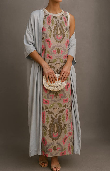 ISABELLA | Vestido de Noche con Estola Elegante ✨
