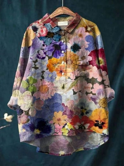 Lila – Blusa con estampado floral