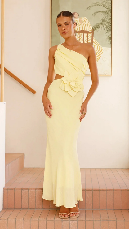 Camila™ | Vestido largo ajustado de un solo hombro