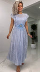 Amelia™ | Vestido Largo Elegante de Gasa con Cintura Entallada