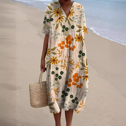 Nicka™ | Vestido con Estampado Floral Vivo