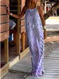 Luna – Vestido Largo Boho de Verano con Estampado Geométrico