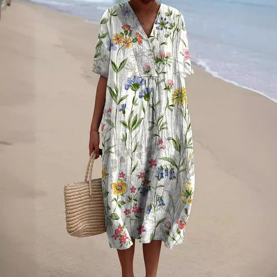 Nicka™ | Vestido con Estampado Floral Vivo