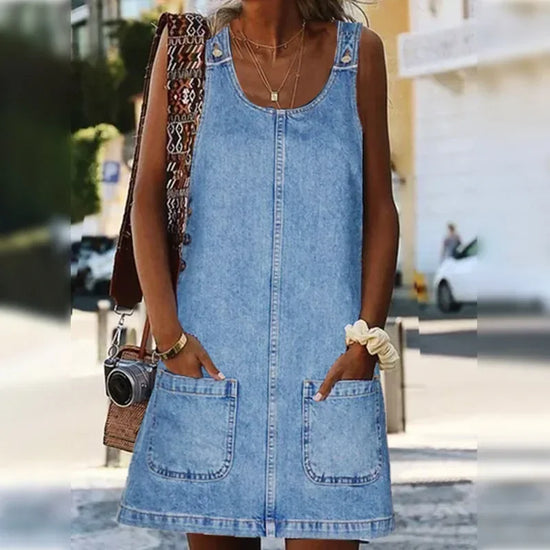 Sofia™ | Vestido Vaquero de Verano Práctico y Ligero