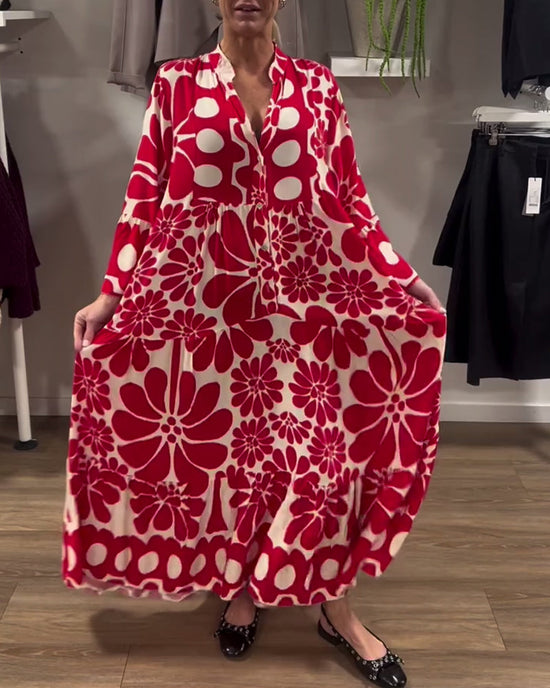 Cora™ | Vestido maxi elegante con estampado
