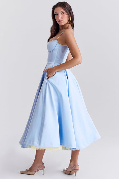 Cindy™ | Vestido Midi de Tul con Bolsillos Ocultos
