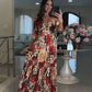 Adriana™ | Elegante Plissé Bloemenjurk