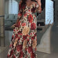 Adriana™ | Elegante Plissé Bloemenjurk