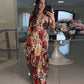 Adriana™ | Elegante Plissé Bloemenjurk